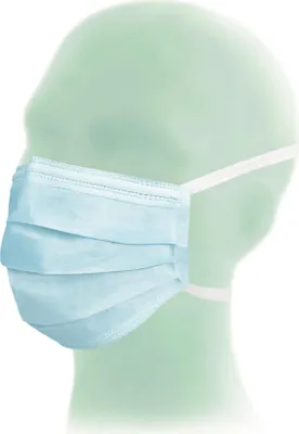 Produktbild von Suavel Comfort OP-Masken - zum binden - Typ II - blau - 1000 Mundschutz