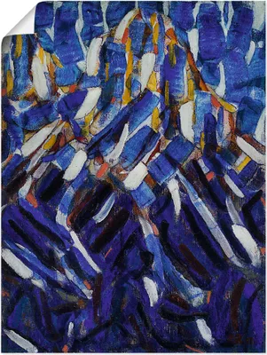 Produktbild von ARTland Poster Abstraktion (Der blaue Berg). 1912 Größe: 30x40 cm