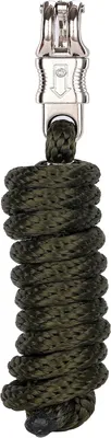 Imagen del producto de Cuerda de freno trenzada doble, de 200 cm de longitud, de 14 mm de diámetro, con mosquetón, para caballos y ganado
