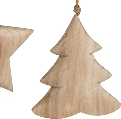 Produktbild von Hängedeko Tanne NATURE H. 19cm naturfarben aus Holz Formano WA