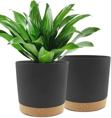 Produktbild von Famanu Pflanzenpot mit Drainageöffnungen - 25,4 cm, Set von 2