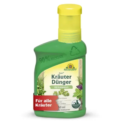 Produktbild von Neudorff  - Azet KräuterDünger 250ml für 50L Gießwasser - 100 % organisch und vegan