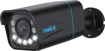 Produktbild von Reolink 4K PoE Überwachungskamera Outdoor mit Personen-/Autoerkennung, 5X optischer Zoom,Farbige Nachtsicht, 2-Wege-Audio, RLC-811A-Schwarz
