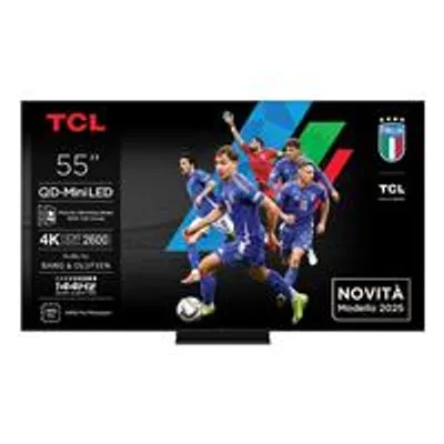 Produktbild von TCL 55C7K, 139,7 cm (55"), 3840 x 2160 Pixel, QD-Mini LED, Smart-TV, WLAN, Metallisch