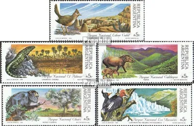 Produktbild von Briefmarken Argentinien 1989 Mi 1962-1966 (kompl.Ausg.) postfrisch Argentinische Nationalparks