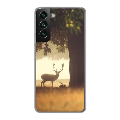 Produktbild von MuchoWow® Handyhülle Schutzhülle Hülle für Samsung Galaxy S22 Plus Hirsche - Bäume - Wald Silikon Softcase Handy Hülle - Schutzabdeckung