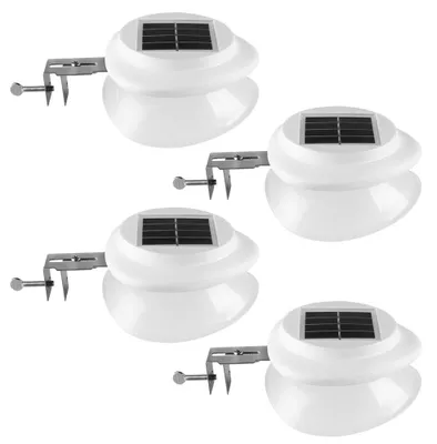 Produktbild von Solar-Wandleuchten Für Gartenzaun, 1 Stück, Warmes Und Weißes Licht, Für Außenbereich Und Hauswand