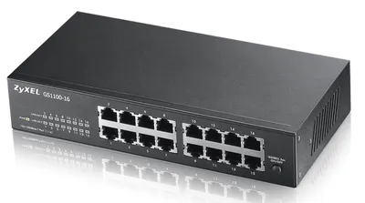 Produktbild von Zyxel GS1100-16, Unmanaged, Gigabit Ethernet (10/100/1000)