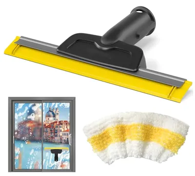Fensterdüse für Dampfreiniger SC2-SC5 mit Mikrofasertuch