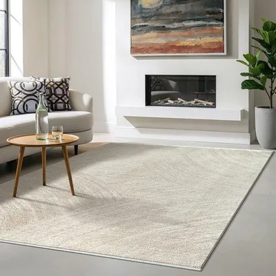 Immagine prodotto di Uniqoos® - Tappeto Nuvra, motivo geometrico, beige, 200 x 290 cm, morbido e facile da pulire, in polipropilene,  Oeko-Tex Standard 100, ideale per soggiorno, camera da letto e sala da pranzo