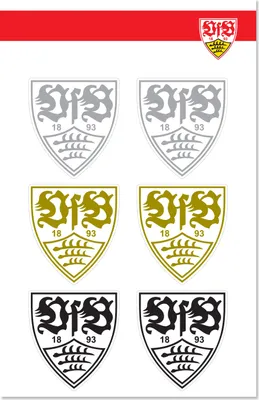 Produktbild von VfB Stuttgart Aufkleber 6er Set