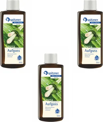 Produktbild von Spitzner Saunaaufguss Lemongrass Konzentrat 3x 190 ml 3er Vorteilspack 8850078