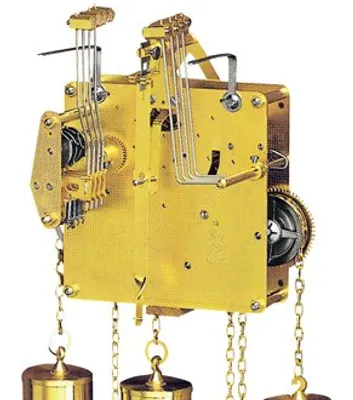 Obrázok produktu pre Standuhrwerk Hermle 451-030, 8-Tage, Pendel 55cm , Schlag auf Gong, Westminster
