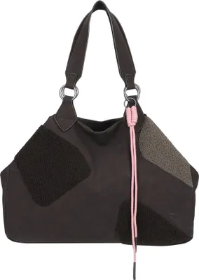 Produktbild von Fritzi aus Preußen Shopper Schultertasche Izzy Medium Limited Happy Flocked Soft Coffee dunkelbraun