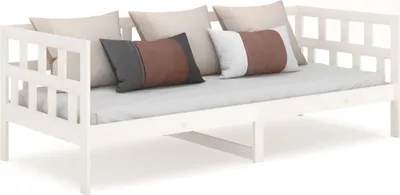 Obrázok produktu pre Denná posteľ biela borovicový masív 90x190 cm