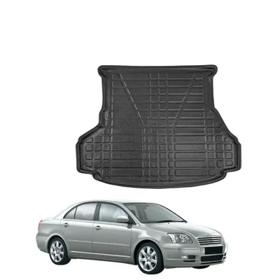 Produktbild von SCOUTT | Kofferraumwanne Laderaumwanne Kompatibel mit Avensis 3 Limousine 2009-2017, mit Hoher Rand, Kofferraum-Schutzmatte, Geriffelt, Aufrollbar, Schwarz