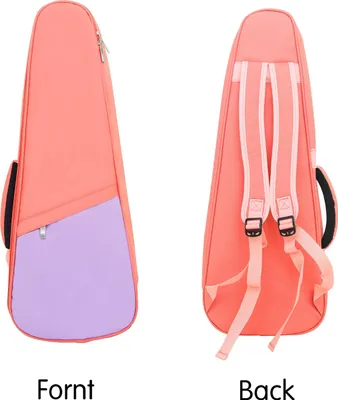 Obrázek produktu pro 23palcová taška UKE, Oxford Fabric Uke Backpack Case se zesíleným polstrováním Nastavitelný ramenní popruh pro malou kytaru (PINK)