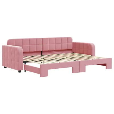 Immagine prodotto di vidaXL Divano letto estraibile Rosa 80x200 cm Velluto