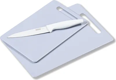 Produktbild von Schneidebretter mit Messerset 3tlg. blau