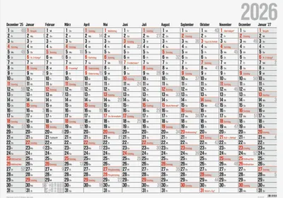 Produktbild von rido/idé 7033660006 | Plakatkalender Mod. Office I 2026 | 98