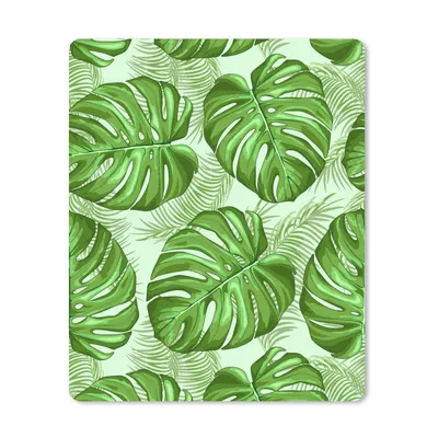 Produktbild von MuchoWow® Mauspad Mousepad Monstera - Palmenblatt - Muster 30x40 cm - Mousepads - Maus Mat - Pad - Mausunterlage - Mausmatten