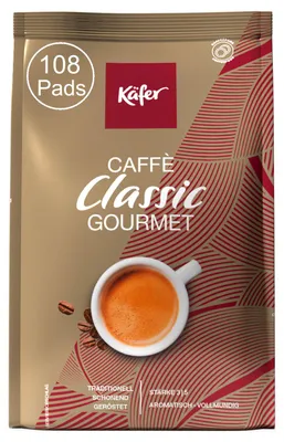 Produktbild von Käfer Caffè Classic Gourmet 108 Kaffeepads