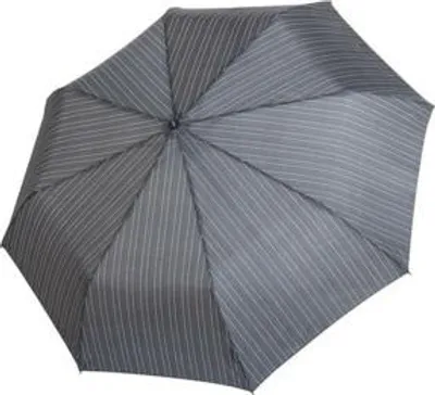 Produktbild von doppler Stockregenschirm Regenschirm Fiber Gents Printed Automatic Flex Big Classy Stripe grau mehrfarbig