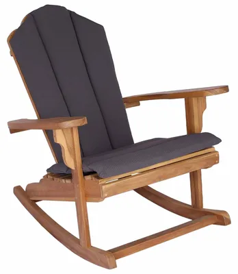 Produktbild von Garten Adirondack Schaukelstuhl Natur 100 % Polyester