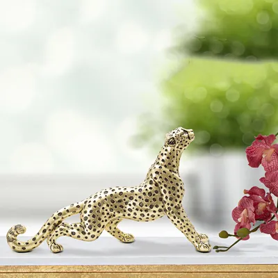 Immagine prodotto di Inuvik - Statua, oro, Statua di Leopardo