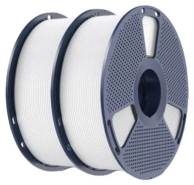 Immagine prodotto di Filamento 3D, materiale ABS, compatibile con stampanti FDM, colore bianco, 2 kg