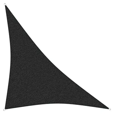 Produktbild von sunprotect 83444 Professional Sonnensegel, 5 x 5 x 7 m, 90° Grad Dreieck, wind- & wasserdurchlässig, schwarz