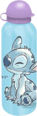 Obrázok produktu pre Fľaša na pitie Lilo & Stitch 500 ml - Ľahká, robustná a nepriepustná 500 ml modrá