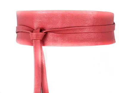 Produktbild von Vanzetti 70 mm Taillen-Vollledergürtel rot S