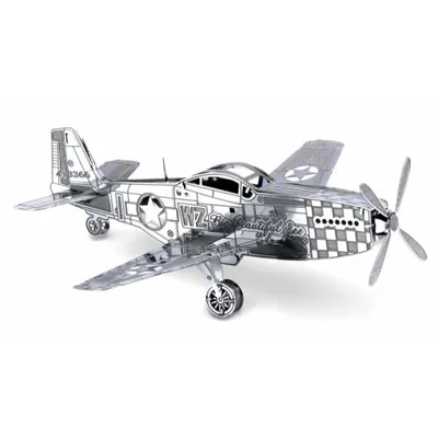 Produktbild von METAL EARTH 3D-Puzzle Flugzeug Mustang P-51