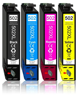 Produktbild von 4er Pack Druckerpatronen 502 502XL kompatibel mit Epson WF-2885