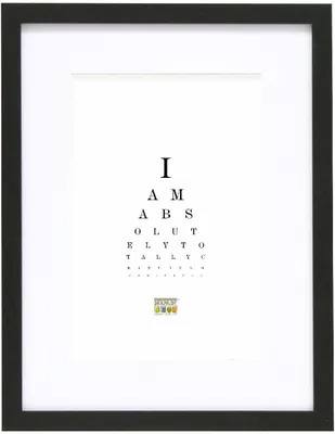 Produktbild von Deknudt S66KF2 Bilderrahmen Schwarz Weißes Passepartout 60x90 cm 50x75 cm