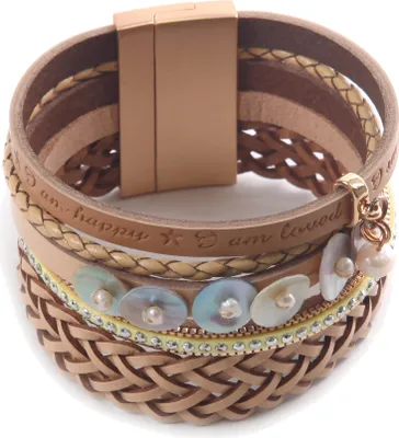 Produktbild von Armband Iraya mit Muschelplättchen von collezione alessandro