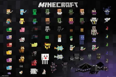 Obrázek produktu pro Minecraft - Plakát - Pixel Sprites