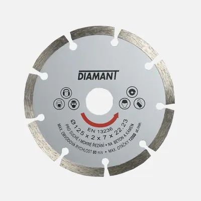 Obrázek produktu pro Den Braven Diamantový segmentový kotouč STANDARD Ø125 x 2 mm 9 segmentů