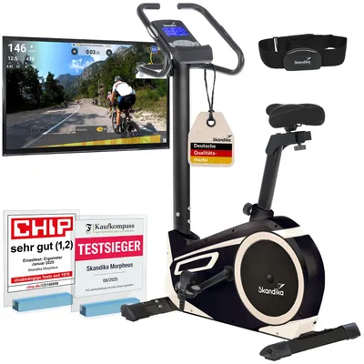 Produktbild von Ergometer Skandika Morpheus mit App Steuerung und Street View Funktion- Heimtrainer, Indoor fahrrad