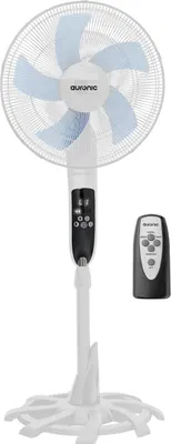 Produktbild von Auronic Standventilator - Bodenventilator - Luftkühler - Stehventilator mit Fernbedienung - Timer - Leiser Ventilator - Fan - 50W - 53dB - Schwarz