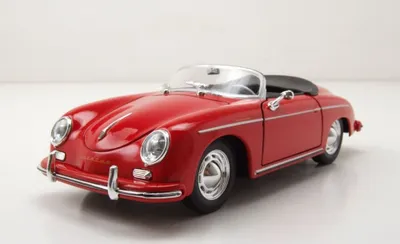 Produktbild von Welly 24106CR Porsche 356 A Speedster rot 1:24