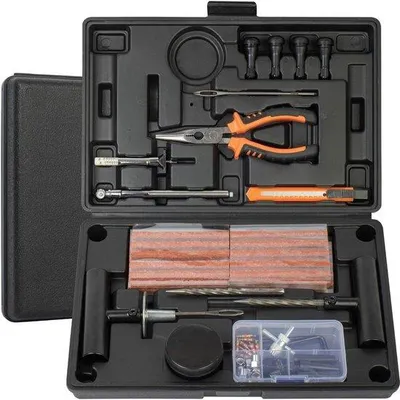 Produktbild von Famanu Reifenreparaturset - 100 Teile, Komplettes Set für schlauchlose Reifen