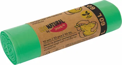 Obrázek produktu pro pytle na odpadky ECO s uchy 60l (10ks) 60x70cm ZE 21μm