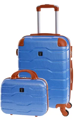 Obrázek produktu pro Kabinový kufr BERTOO Firenze pro Ryanair- modrý set 2v1 S