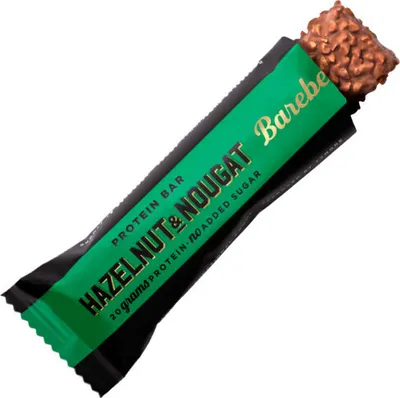 Obrázok produktu pre Barebells Protein Bar 55 g lieskový orech-nugát / Proteínové tyčinky, cookies a brownies / Low-carb proteínová tyčinka zaručujúca lahodnú chuť, mäkkosť a maximálny pôžitok