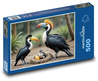 Produktbild von martinpuzzle - Puzzle 500 Teile - Die Greasing-Familie