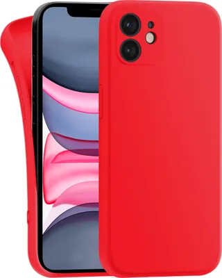 Produktbild von Hülle für Apple iPhone 11 - Handyhülle mit Kameraschutz Cover aus Silikon in Rot