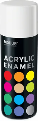 Produktbild von BIODUR Sprühlack - Reinweiß RAL 9010 Glanz - 400ml – Wetterfest & Schnelltrocknend