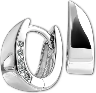 Image de SilberDream Femmes SilberDream Boucles d'oreilles argenté Créoles 925 Argent D2SDO4432W